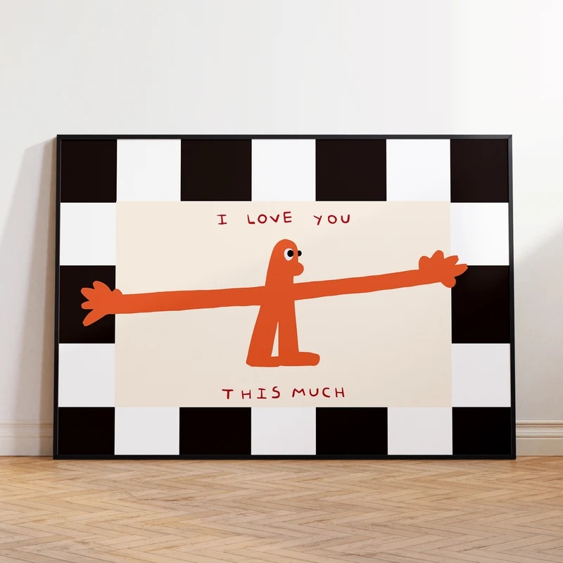 Home Decor Lovely Home - 나는 너를 이만큼 사랑한다 - 인용문
