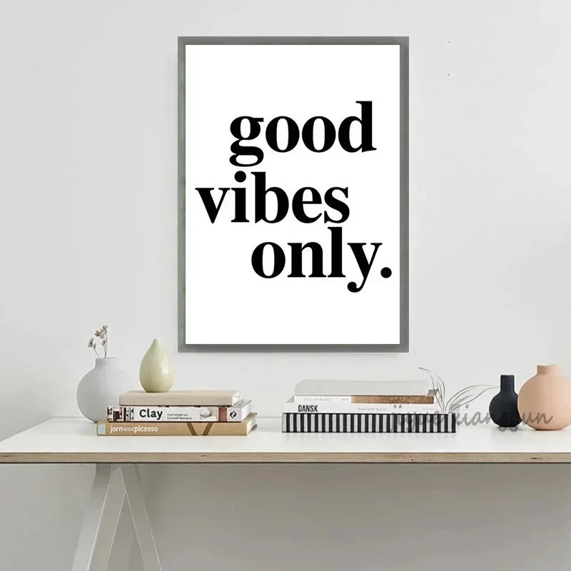 살아라 사랑하라 웃어라 영감을 주는 명언 벽 장식 흑백 - Home Decor Lovely Home 리뷰 및 가격