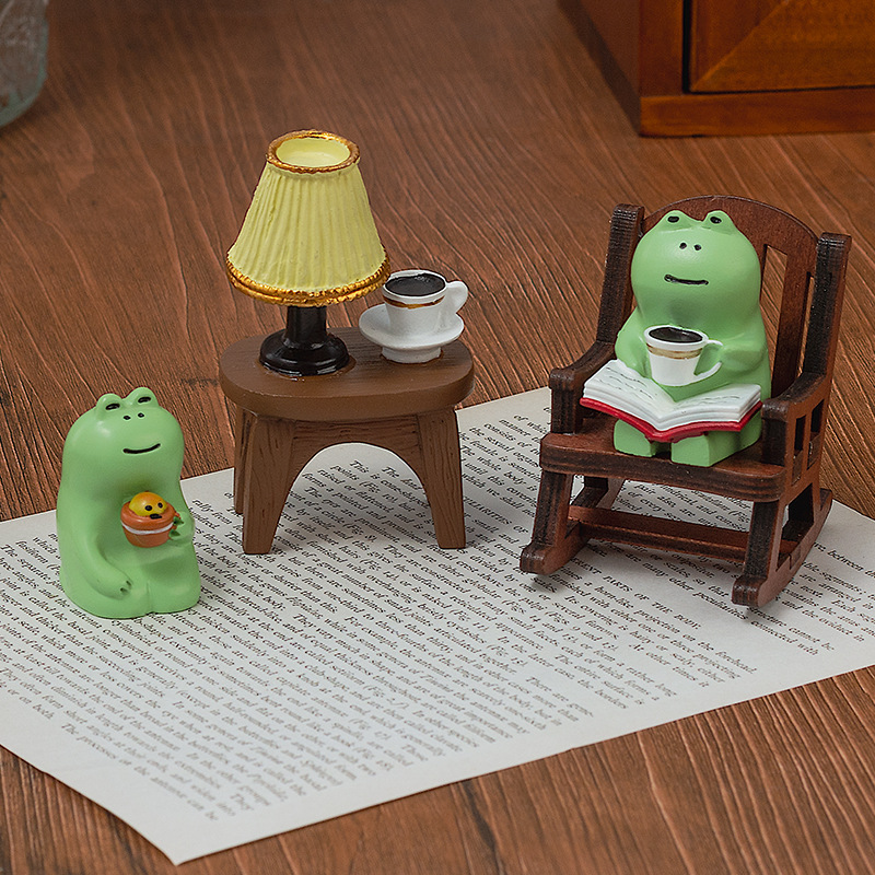 귀여운 힐링 소형 장식품 귀여운 미니 개구리 레진 피규 - Home Decor Catalog 리뷰 및 가격
