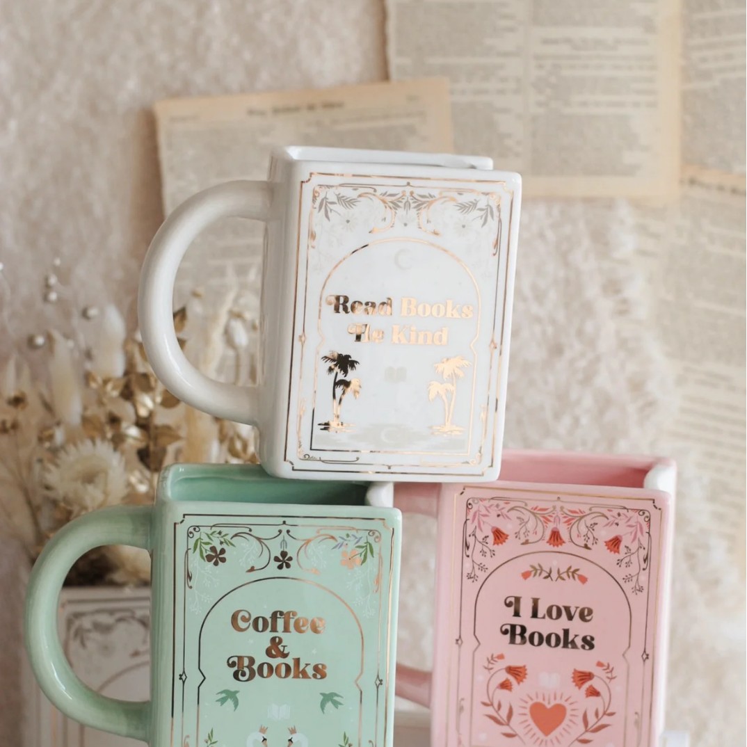 책 모양 세라믹 머그컵 손잡이 포함, 독창적인 책 디자 - Home Decor Catalog 리뷰 및 가격