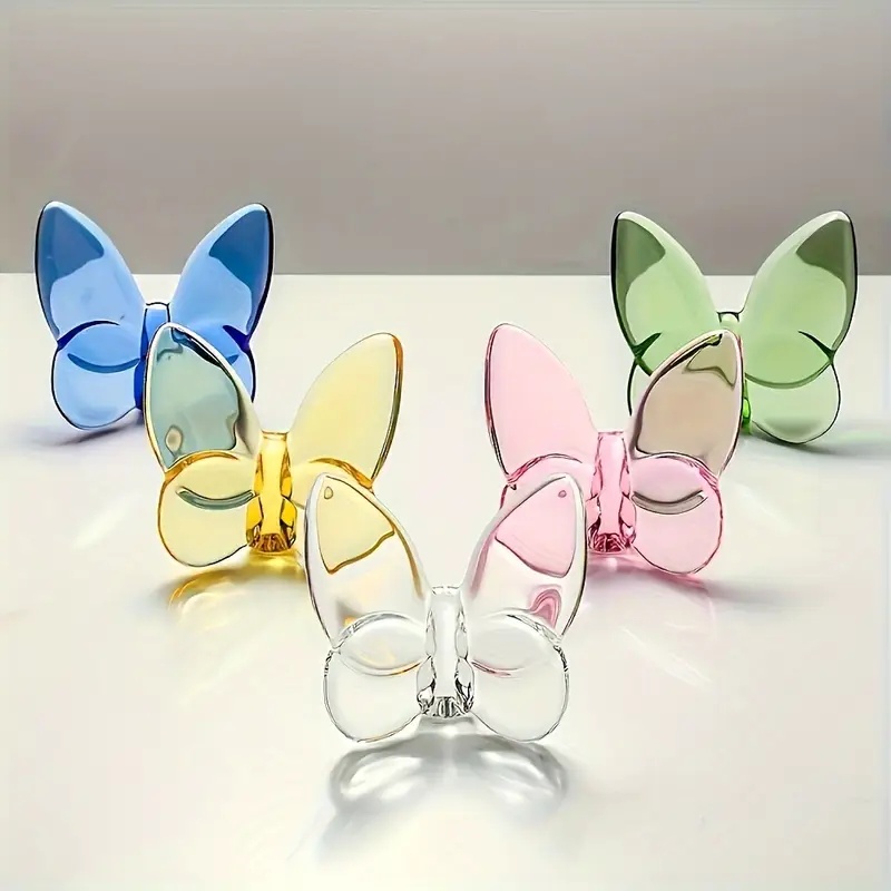 1pc, 우아한 크리스탈 유리 나비 데스크탑 장식, 홈 - Home Decor Catalog 리뷰 및 가격