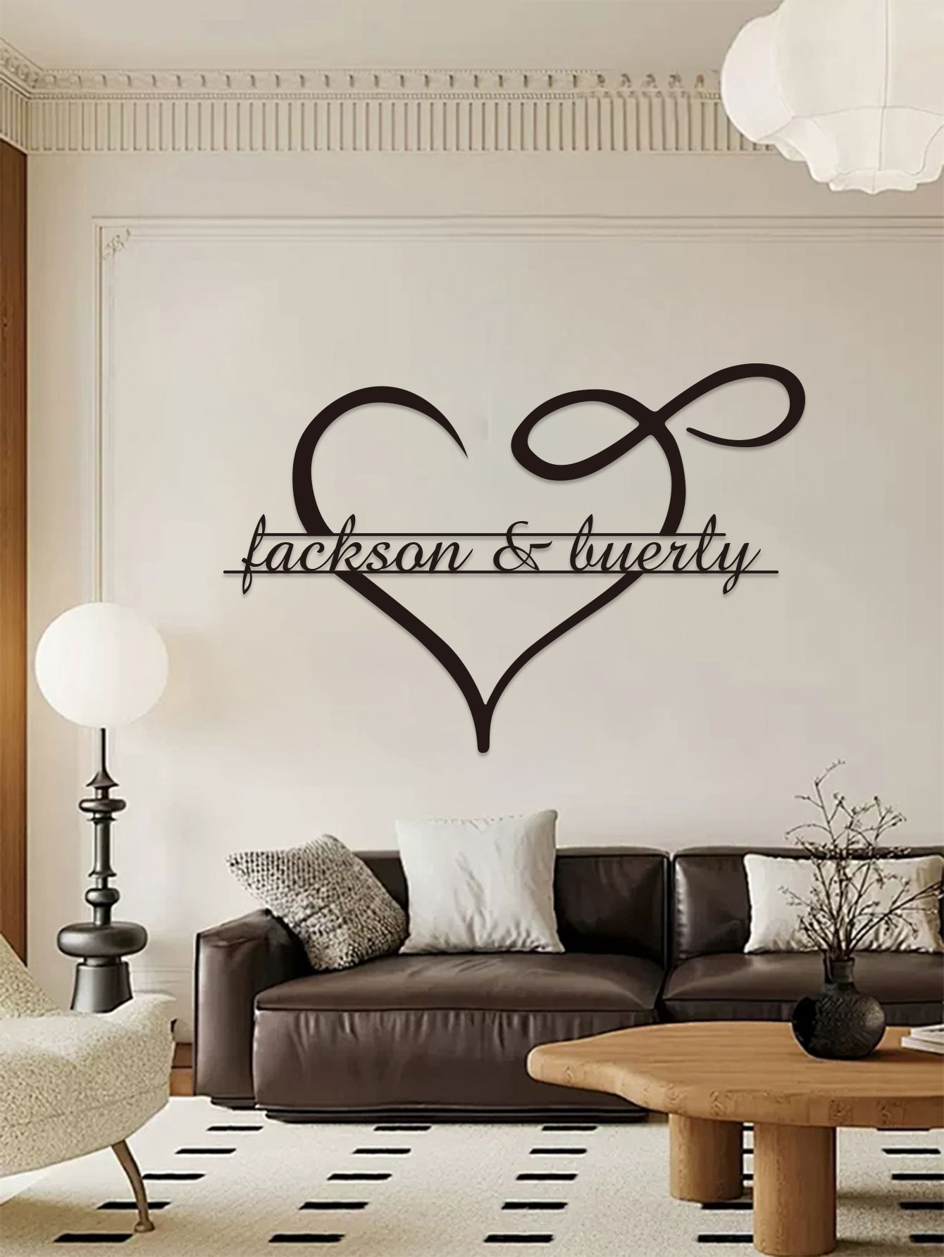 맞춤형 재사용 가능한 미리 붙인 금속 하트 모양 예술  - Home Decor Lovely Home 리뷰 및 가격