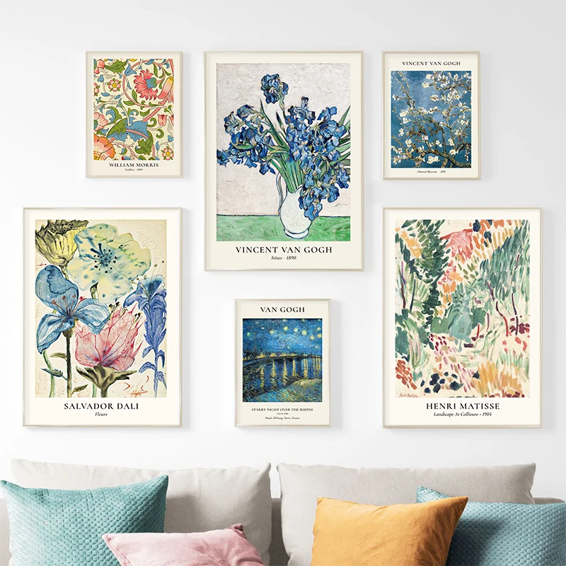 반 고흐 스타 꽃병 시리즈 벽 예술 Matisse 빈티 - Home Decor Za 리뷰 및 가격