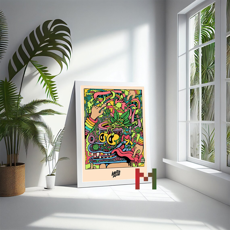 Killer Acid Art 장식 캔버스 포스터, Ki - Home Decor Za 리뷰 및 가격