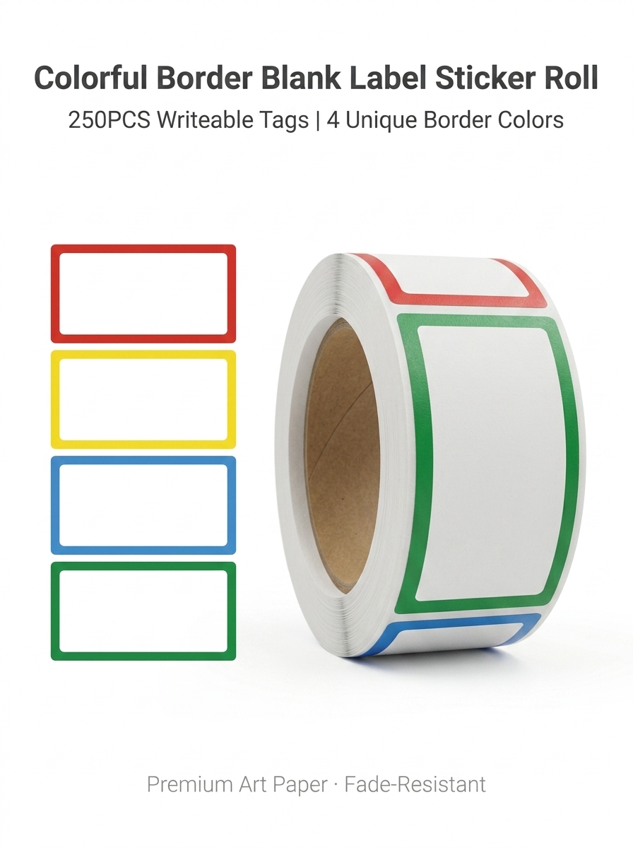 250Pcs/Roll 이름 저장 책 분류 스티커, 4  - Home Decor Catalog 리뷰 및 가격