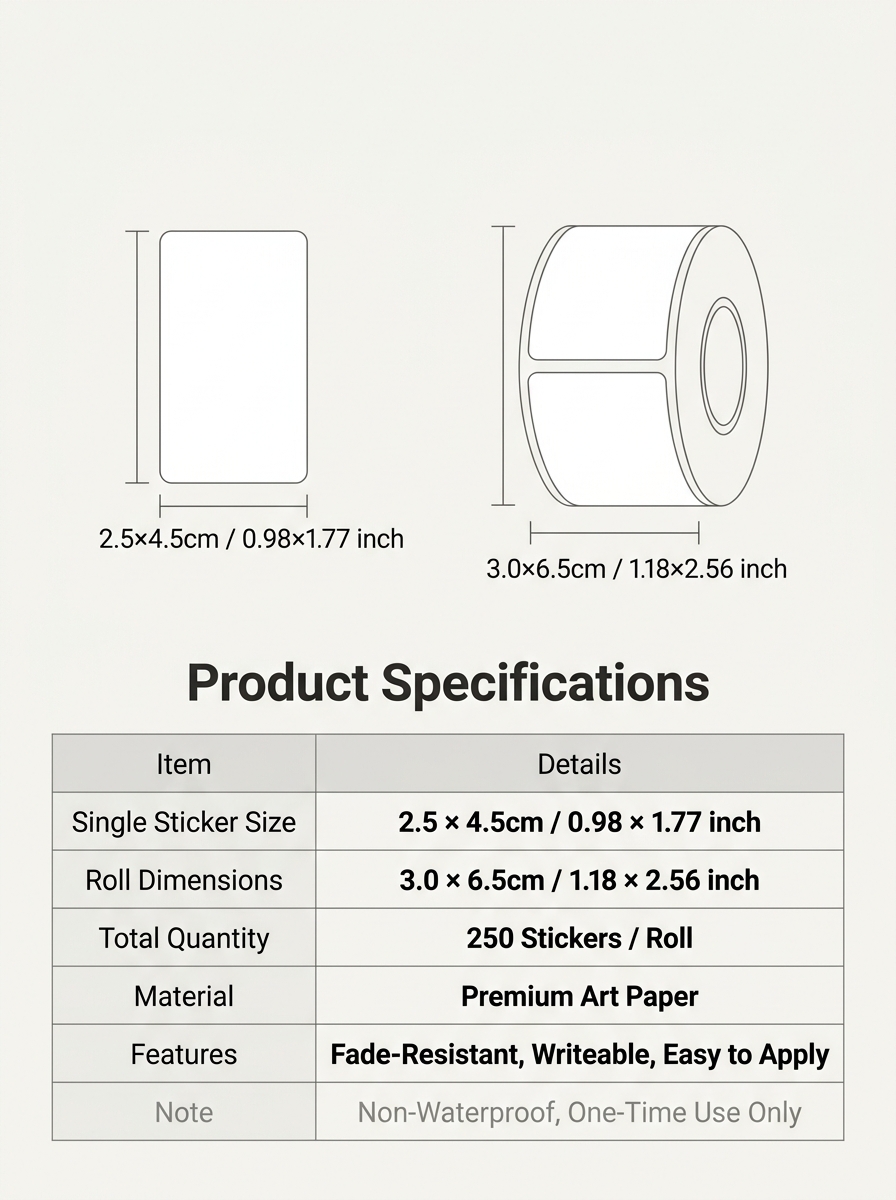 250Pcs/Roll 이름 저장 책 분류 스티커, 4  - Home Decor Catalog 리뷰 및 가격