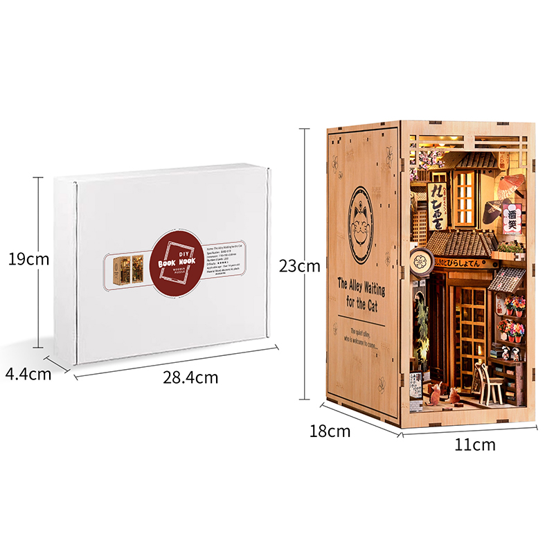 LED 나무 책꽂이 키트 DIY 3D 퍼즐 미니어처 인 - Home Decor Catalog 리뷰 및 가격
