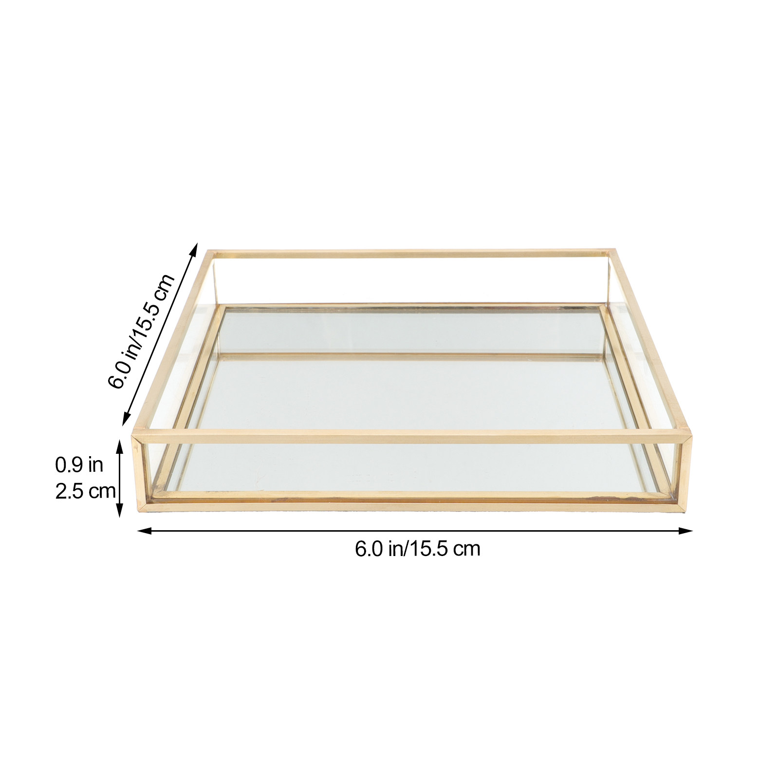 황동 프레임 장식용 유리 화장대 트레이 향수 및 액세서 - Home Decor Glass 리뷰 및 가격