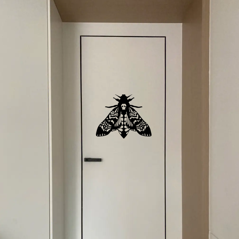 고딕 데스 헤드 나방 아트 벽 스티커 장식 할로윈 장식 - Home Decor Window Blinds 리뷰 및 가격